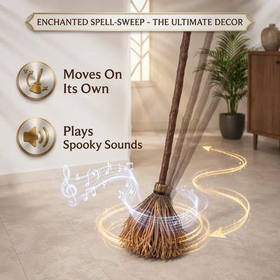 SpookyBroom moves on its own with spooky sound